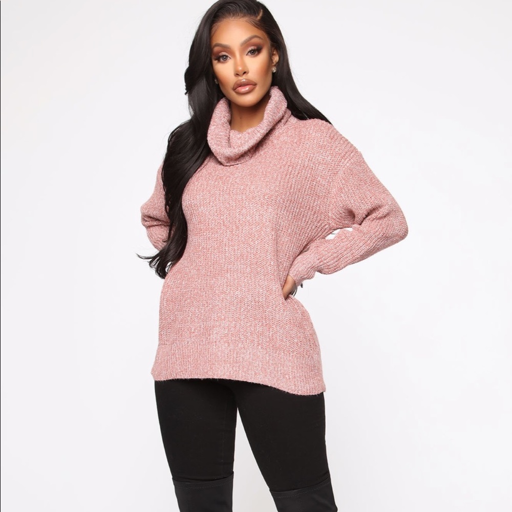 NWOT Fashion Nova Mauve sweater size small
